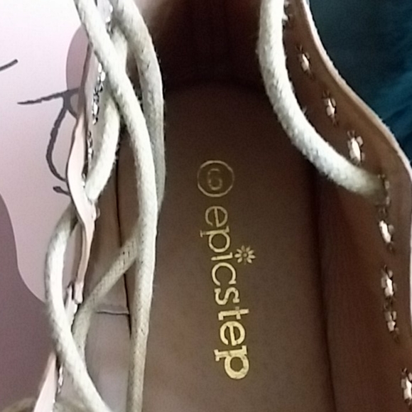 Tie Up Tan Shoes - Picture 4 of 4